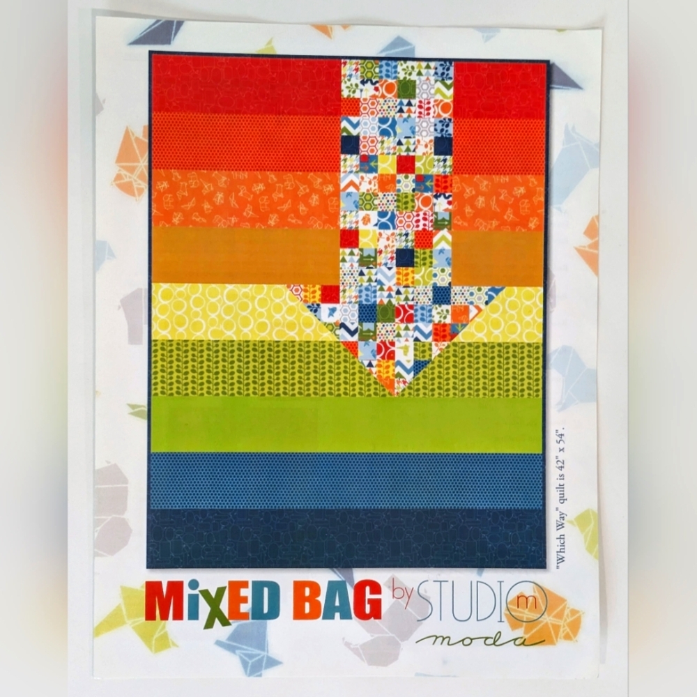 Mixed Bag Quilting Sewing Pattern Instructions baby toddler lap quilt